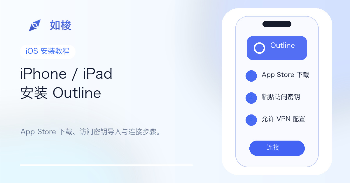 iPhone 和 iPad 安装 Outline 教程